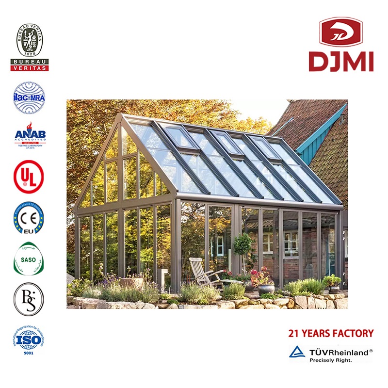 Mõistliku kohtumise klaasruum disain Uued Odavad Mööbel Müügiks Tempered Klaas Balcony Sunroom Shanghai Factory Hind Winter Garden Hot Manding As/Nzs 2208 Tempered Roof Aluminum Sun Room/ Sunroom