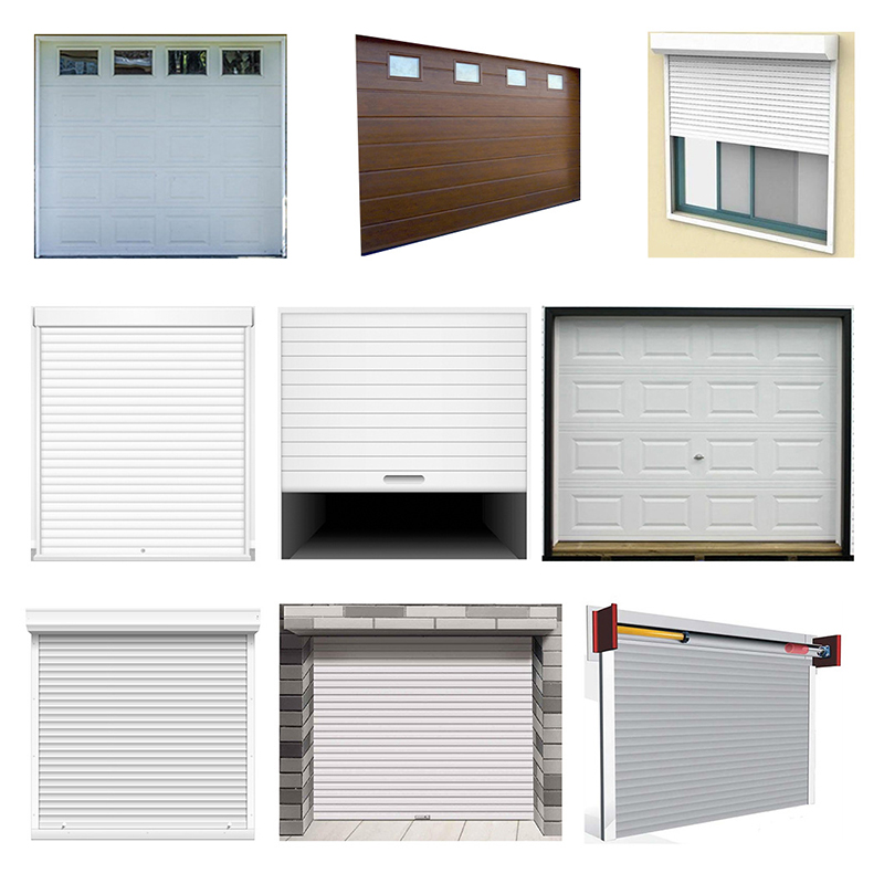 Kohandamine Factory Price Open Garage Sectional Overlead Door Multictional White Color Standard Aluminum Surface Garage Door Professional White Overhead Sectional Doors Supplier Black Color Garage