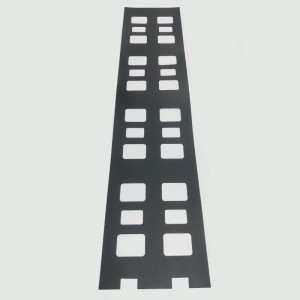 0.175mmPC isolatsioonikiht, mis on must kõrgtemperatuurne tulekindla tulekindla isolatsiooni tihendite töötlemise eritellimusel valmistatud tootja