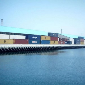 Marine õõnes kummist poritiivaga doki silinder, kummist poritiibur