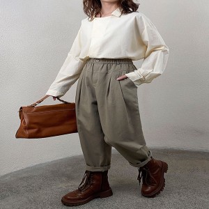 Lahtised naised\\ s Püksid, mis on kohandatud igale olukorrale, kõige mugavam juhuslik stiil puuvillane kohandatud stiilne ja lõdva püks 11703