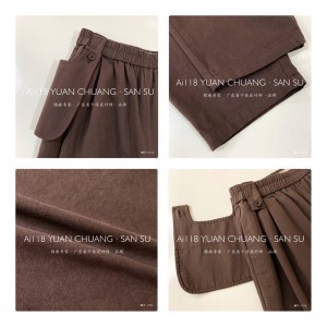 Pants Mná Scaoilte atá curtha in oiriúint d’ócáid ​​d’ócáid ​​ar bith, línéadach cadáis stíl ócáideach is compordaí 11713 Pants Stylish and Loose