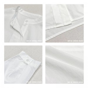 Lahtine konstruktsioon Minimalistlik stiilne, lihtne, ühtlase värvusega, kontrollitud ülisuur, kohandatud 17718 Ümmargune kraesärk