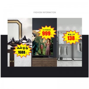 TMJ PP-718 Supermarket Poster for Retail Store hulgimüük Käekirja paber PRICE TAG custom Label Card Burst Sign pop