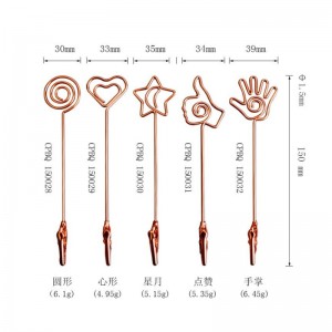 TMJ PP-543 Väike töölaua pealdise tähise hoidja Kuld Roostevaba Steel Sign Display vastuhinnahoidja