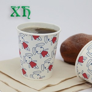 Cupáin pháipéir in-bhithmhillte 5oz cupán páipéir le haghaidh uisce