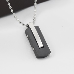 Muince siogairlín Plating Dubh Dhá Thon Cruach Dhosmálta Mórdhíola