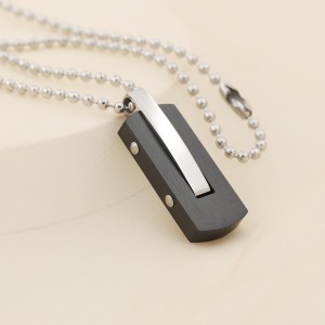 Muince siogairlín Plating Dubh Dhá Thon Cruach Dhosmálta Mórdhíola