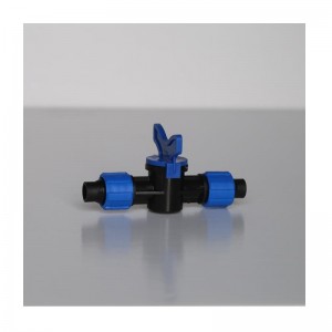 Põimitud ühendusventiil, PE tilguti toru jaoks