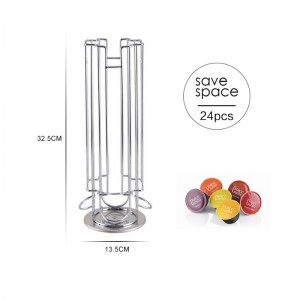 TMJ PP-581Ctööstus Ökomahukas metallist kaffitaalne kohvikapsli riiuli köögitarvikud, millel on kohviku kuvar