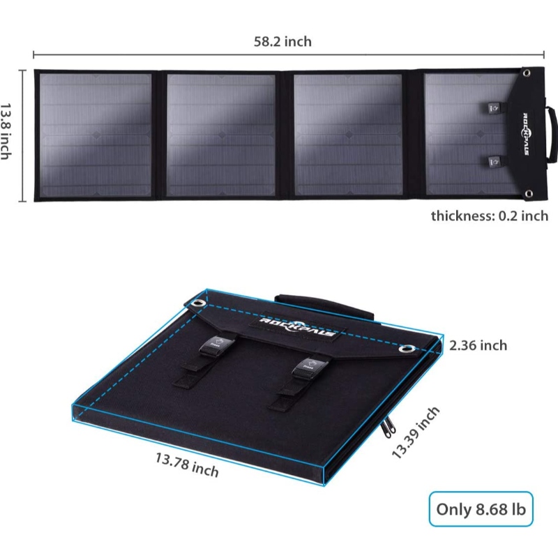 60W Päikese voltimiskott