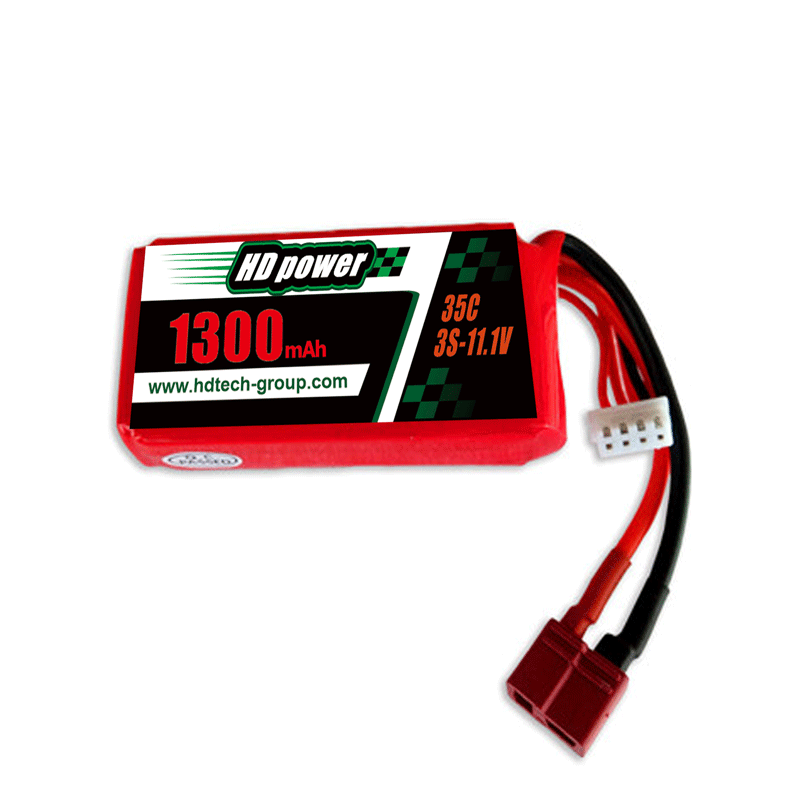 Ceallraí lipo HD POWER 1300mAh 35C 3S 11.1V