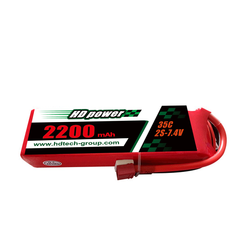 Ceallraí lipo HD POWER 2200mAh 35C 2S 7.4V