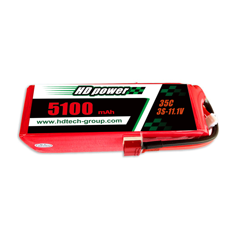 HD POWER 5100mAh 35C 3S 11.1V lipoapatarei