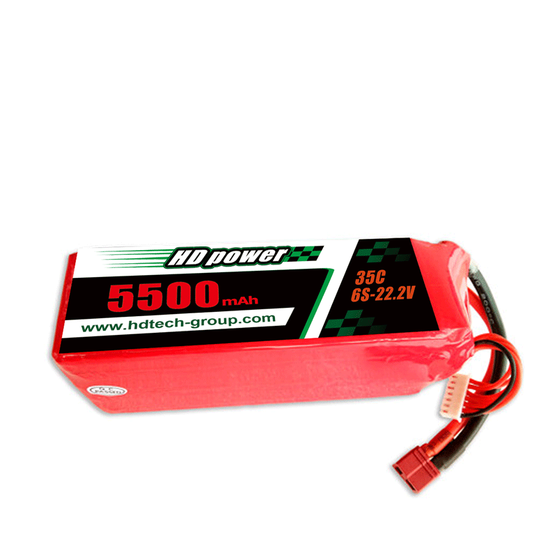 Ceallraí lipo HD POWER 5500mAh 35C 6S 22.2V