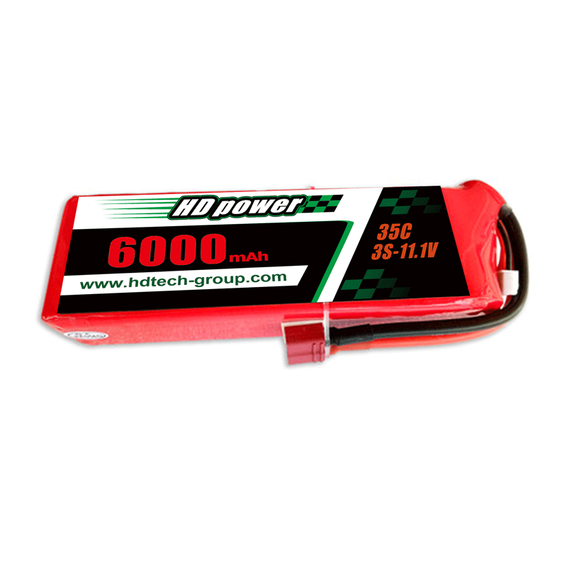 Ceallraí lipo HD POWER 6000mAh 35C 3S 11.1V