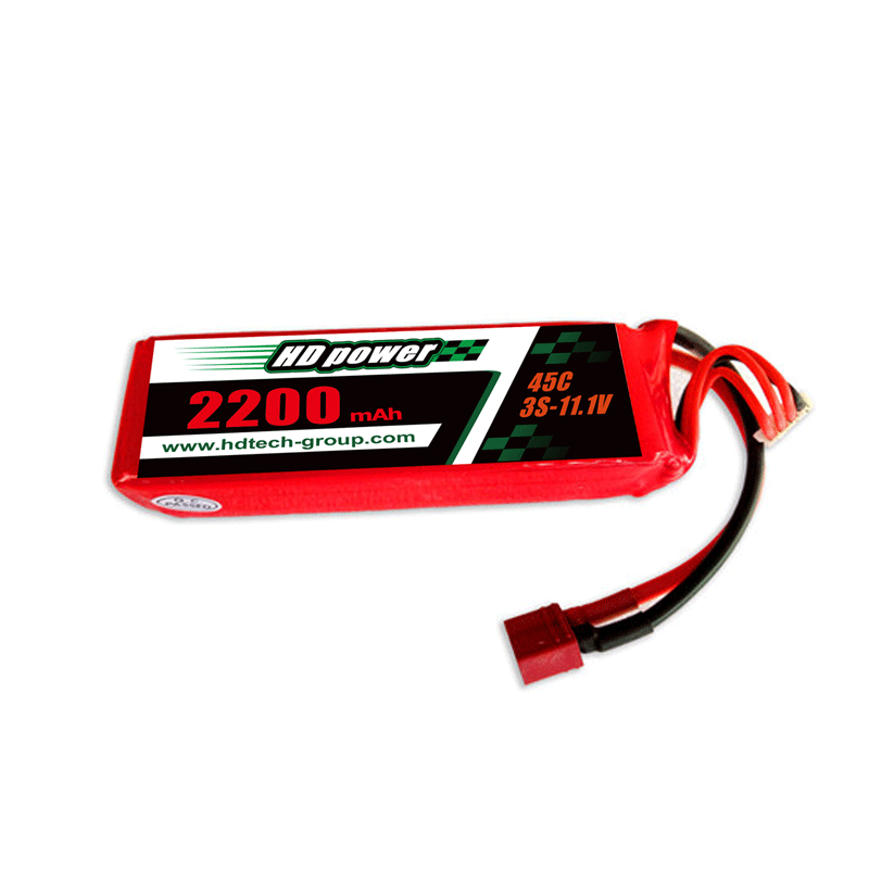 Ceallraí lipo HD POWER 2200mAh 45C 3S 11.1V