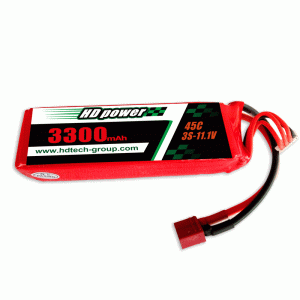 HD POWER 3300mAh 45C 3S 11.1V rasvapatarei