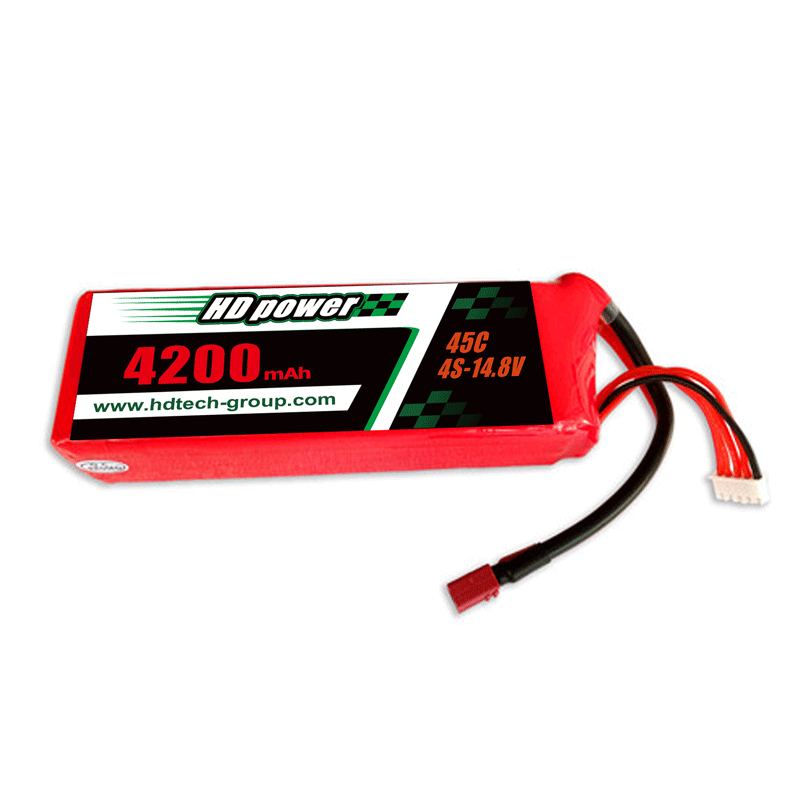 HD POWER 4200mAh 45C 4S 14.8V lipoapatarei