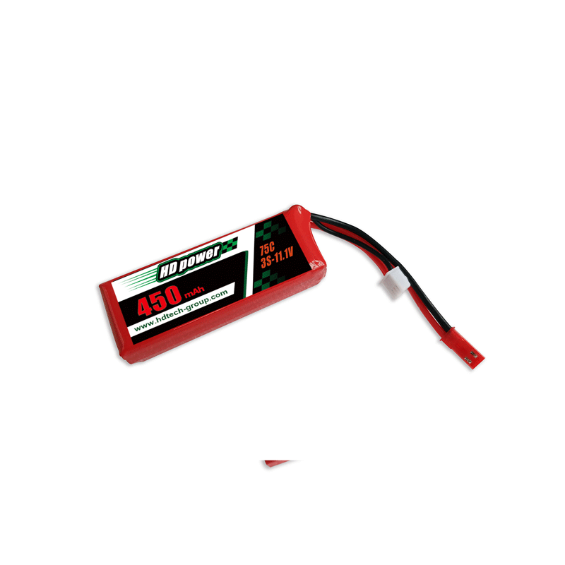 HD POWER 450mAh 75C 3S 11.1V FPV lipoapatarei