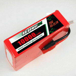 Ceallraí lipo HD POWER 10000mAh 25C 6S 22.2V