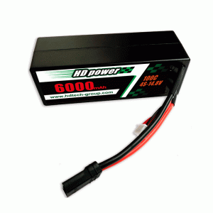 HD POWER 8000mAh 50C 2S 7.4V Kõva kasti RC auto aku