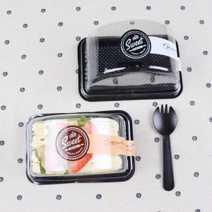 Bosca blister neamh-tocsaineach grád bia indiúscartha droimneach pacáistiú bosca pacáistithe bosca císte pacáistiú milseog