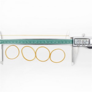 Fáinne rubair trédhearcach mórdhíola in aghaidh aosú buí fáinne rubair mórdhíola saincheaptha