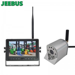 Ceamara Slándála WIFI Gan Sreang 2.4GHz le Córas Monatóireachta Páirceála Monatóra DVR 7inch DVR le haghaidh Feithicil Forlktruck agus Innealtóireachta