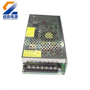 Claochladán Céim Síos 110V 220V AC DC Soláthar Cumhachta 24V 200W le haghaidh Soilsiú Stráice faoi stiúir