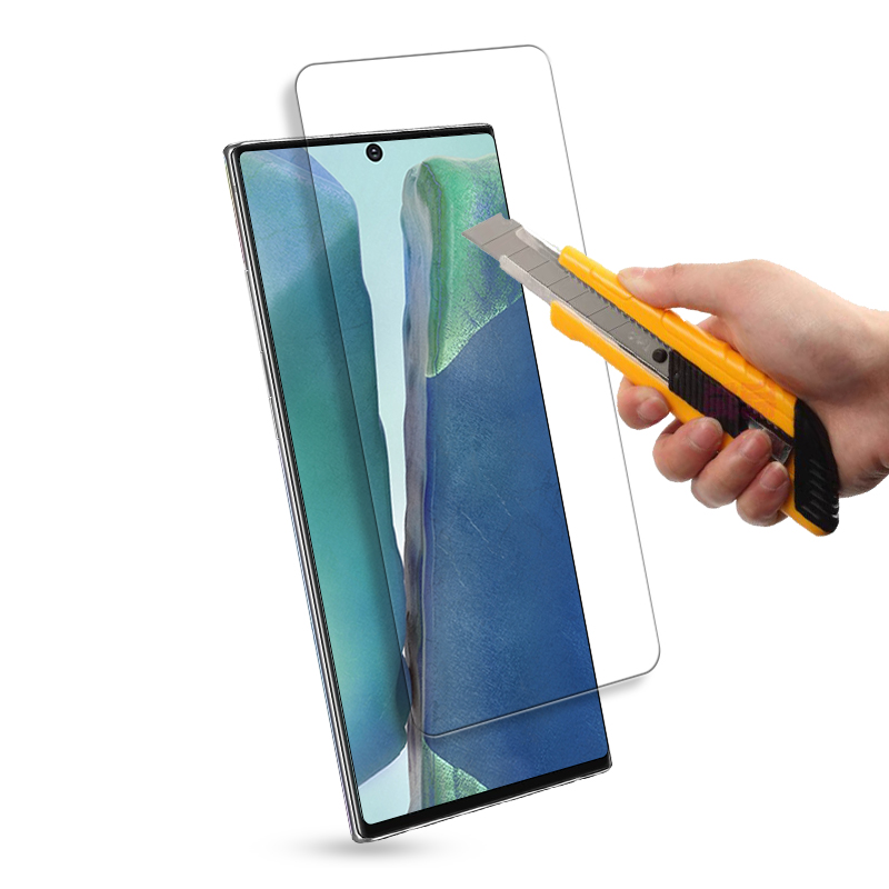 Scannán Scáileán Gloine Teochta Préimhe Te 9H Do Chosantóir Scáileáin Samsung Nóta 20
