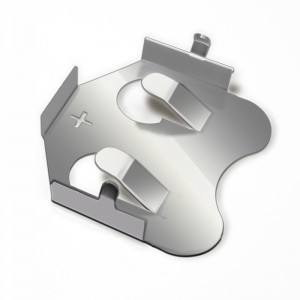 Ceallraí Plátanicile Cré-umha Miotal CR2032 Déan teagmháil le 2032 Sealbhóir Ceallraí chuig PCB