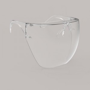 Trealamh Sábháilteachta Frith-Spraeála Sciath Aghaidh Blocc Plaisteach Le Fráma