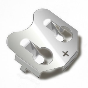 Ceallraí Plátanicile Cré-umha Miotal CR2032 Déan teagmháil le 2032 Sealbhóir Ceallraí chuig PCB