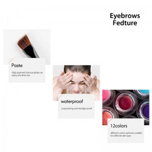 Lipéad príobháideach Uachtar eyebrow uiscedhíonach