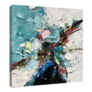 Péinteáil ola lámhdhéanta teibí saothar ealaíne álainn pictiúirnádúrtha líníocht radharcra canbháis