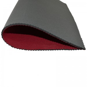 Fabraicí cairdiúla don chomhshaol Rubber Uiscedhíonach Strap Neoprene Neoprene le Mála Cosmaideacha Cosmaideacha Lycra Nylon Spandex Fabraic