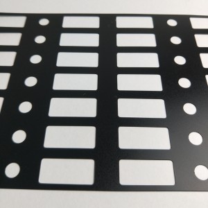 0.25 Bileog inslithe lasair lasair retardant ríomhaire gasket dubh éasca a Bend próiseáil mórdhíola