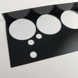 203 * 109 * 0.25mm Bileog inslithe ríomhaire dubh, teocht resistant agus éasca le bileog inslithe lúb