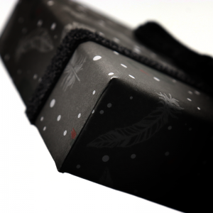 easpa dath lid ribín bogha agus boscaí páipéar bronntanais bonn le haghaidh seacláid pacála