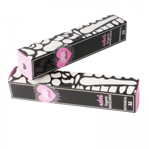 Priontáil Bosca Eyelash Páipéir Dubh agus Pink