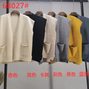 Treocht Faisin Simplí Simplí Cniotáilte Seaicéad Cardigan Cniotáilte 68027