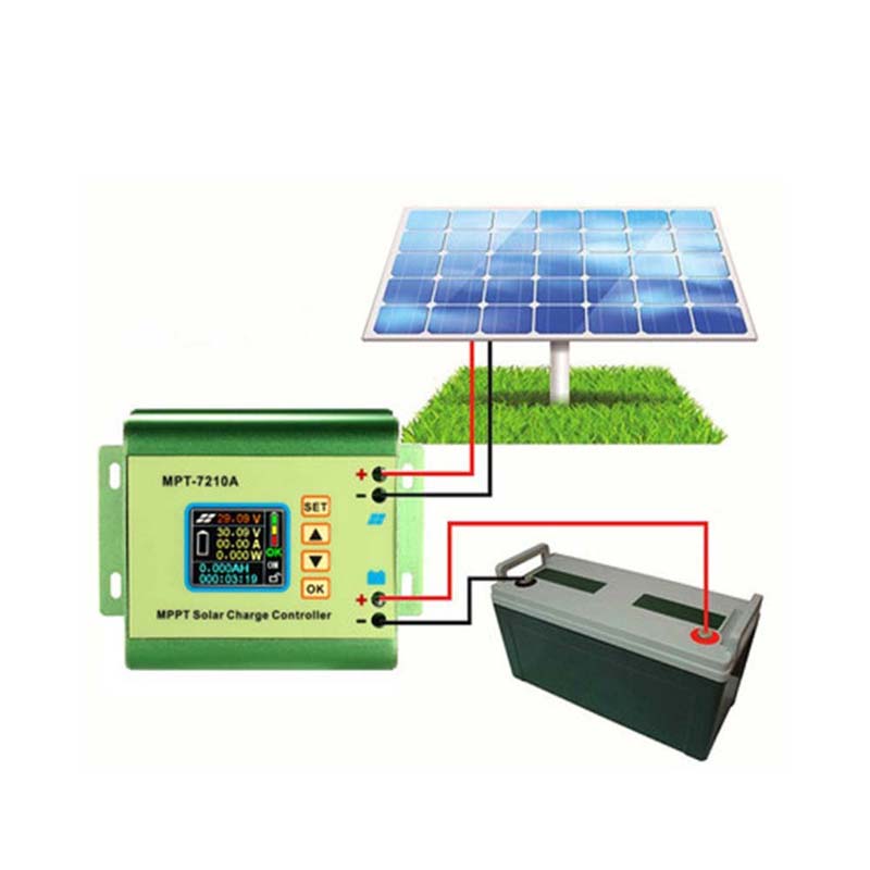 MPT7210A MPPT LCD Gréine Muirear Muirear an Rialaitheora Alúmanam Alloy Rialtóir Gréine do Lipo Battery Aschur 600W 24V 36V 48V 60V 72V