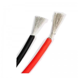 6mm2 Cábla Ceangail Red agus Black Red Gréine PVnó Wire le haghaidh Faomhadh Teachtais Painéil Gréine