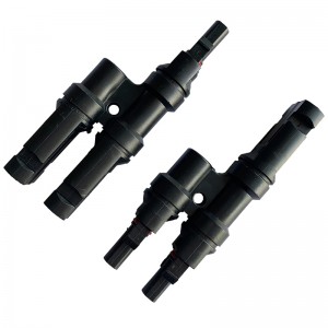 2 go1 Nascóir Gréine Ceanglóir TR Brainse TR Brainse Cónascaire Fótavoltach le haghaidhnasc painéil gréine Ceanglóir fireann agus baineann