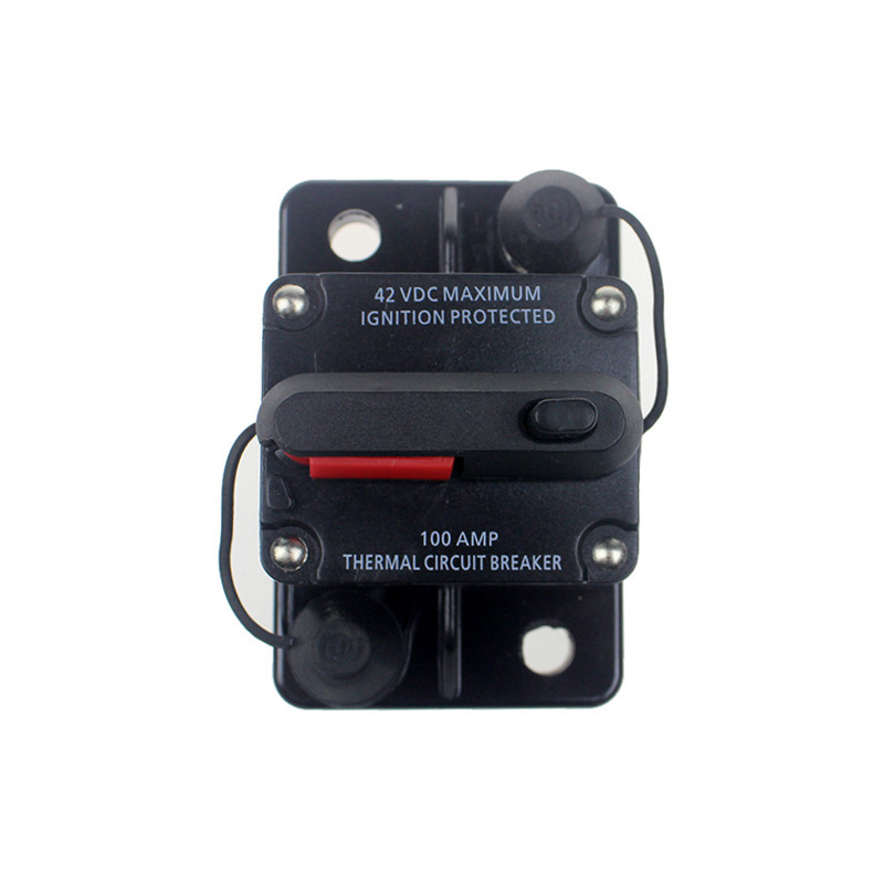 12V 24VDC 60A 80A 100A 15A 15A 150A 200A 25ACA 300A 300A Black Dath Dath Córas Gréine Ciorcaid Uiscedhíonach Athshocraigh Inverter Fuse