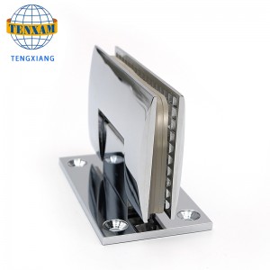 Seomra folctha gearrthóg seomra cithfholcadh cruach dhosmálta sanding gloine ghearrthóg doras gloine 90 céim táthú gloine ag socrú gearrthóg hinge