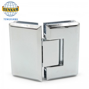 135 Céim Sinc Alloy Inte Hinge Seomra Folctha Clip Shower Doras Socrú Gearrthóg Gloine Siceart Doras Accessories Crua-earraí