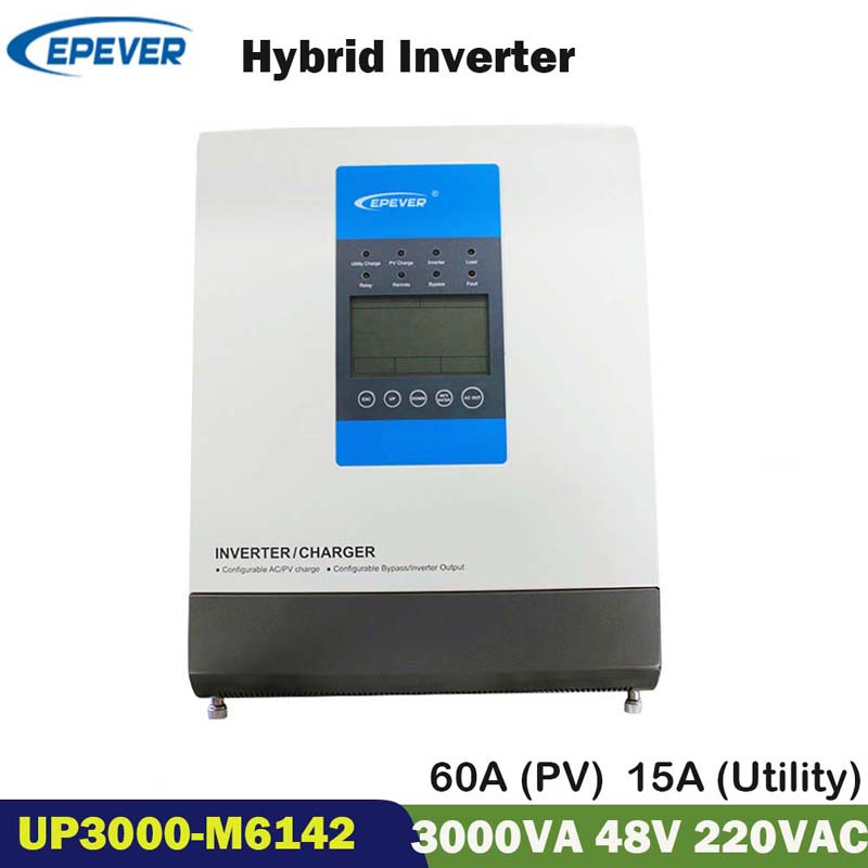 Inverter Inverter Gréine 3000W 60A 48V 48V 48V Sine Sine Inverter 220V 230V 230V Muirear Abhantraí Investor Investor M6142