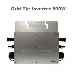 600W PURE SINE SINE GRID CONSER INVERTER UISCEPROOOF IP65 Micrimhilseogra Inverter 22-50VDC 190-260VAC do chóras gréine MPPT